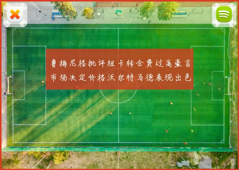 鲁梅尼格批评纽卡转会费过高豪言市场决定价格沃尔特马德表现出色